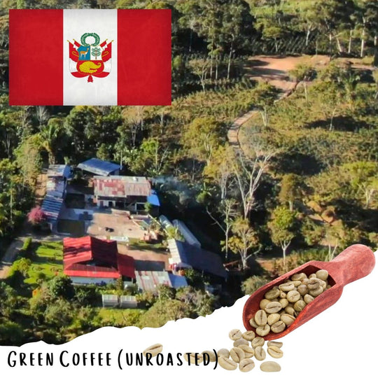 Peru Caturra Honey Anaerobic 72hr  - Washed Peruvian Specialty Coffee - (Unroasted)