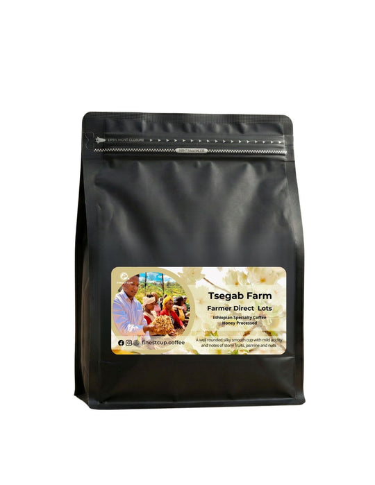 Ethiopian Sidama Bona Zuria - Tsegab Ayele Farm (Honey Processed Medium Roast)