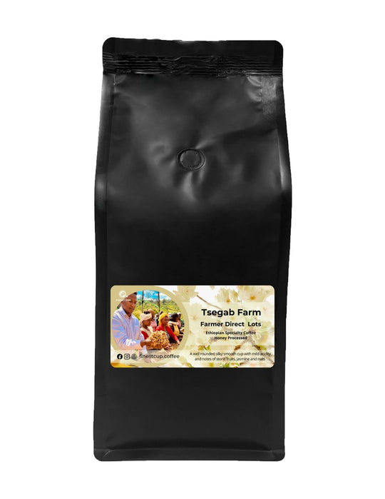 Ethiopian Sidama Bona Zuria - Tsegab Ayele Farm (Honey Processed Medium Roast)